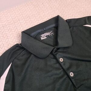 Nike Golf Dri-FIT‎ Tour Performance Polo Shirt Men's XXL Green White Accents